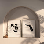 florida map and typography wall art set - image 6