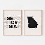 georgia map and typography wall art set - image 5
