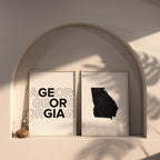georgia map and typography wall art set - image 6
