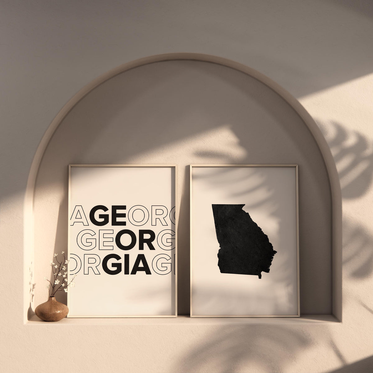 georgia map and typography wall art set - image 6