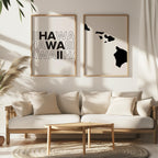 hawaii map and typography wall art set - image 4