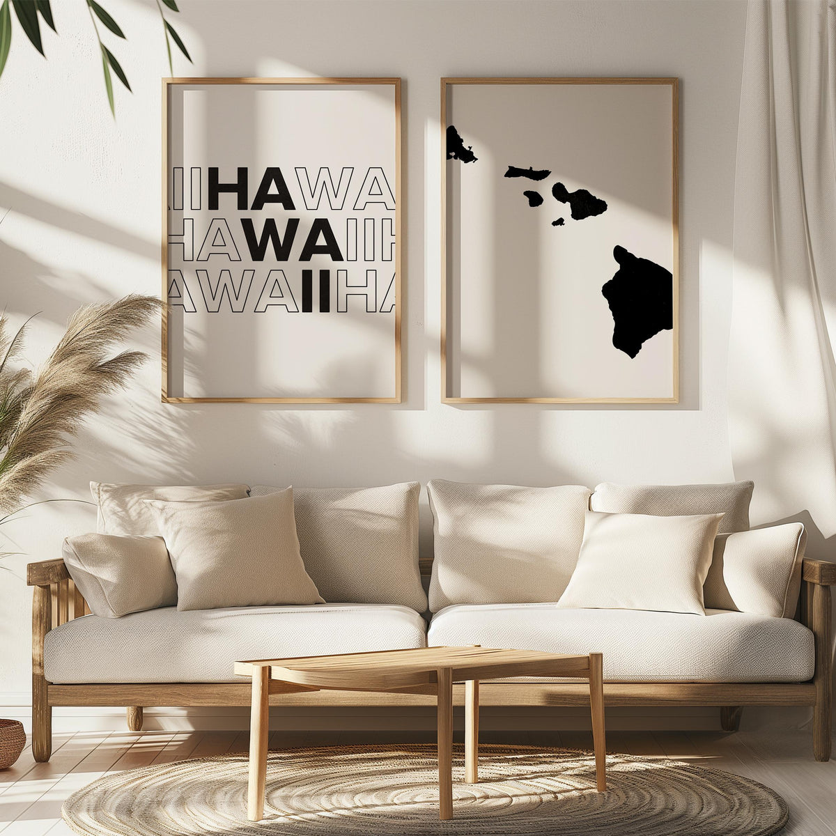 hawaii map and typography wall art set - image 4