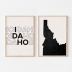 idaho map and typography wall art set - image 3