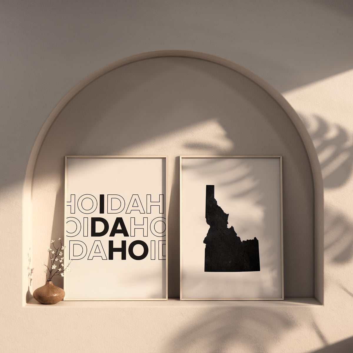 idaho map and typography wall art set - image 6