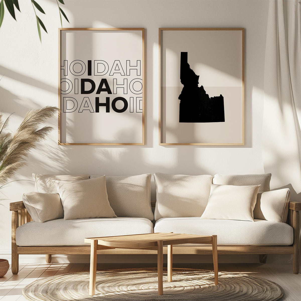 idaho map and typography wall art set - image 2