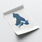 coldwater lake michigan map poster – minimalist lake wall art - image 6