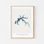 dale hollow lake kentucky map poster – minimalist lake wall art - image 2