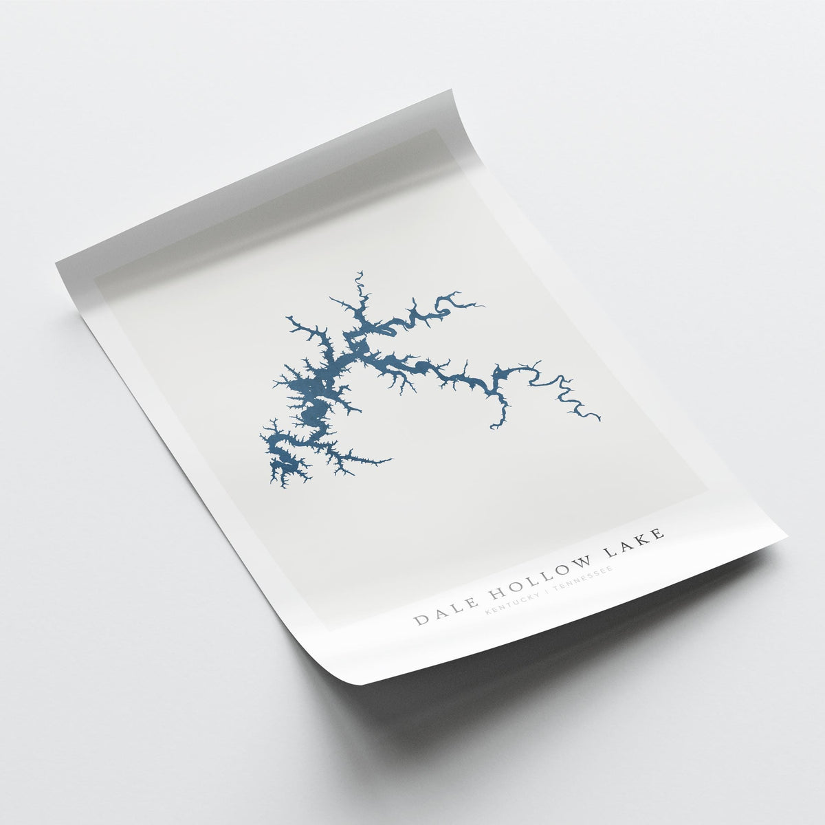 dale hollow lake kentucky map poster – minimalist lake wall art - image 6