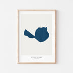 glen lake michigan map poster – minimalist lake wall art - image 2