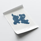 gun lake michigan map poster – minimalist lake wall art - image 6