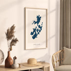 lake diane michigan map poster – minimalist lake wall art - image 3