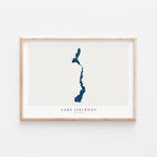 lake leelanau michigan map poster – minimalist lake wall art - image 2