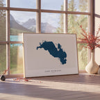 lake wawasee indiana map poster – minimalist lake wall art - image 4