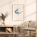 laurel river lake kentucky map poster – minimalist lake wall art - image 5