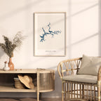 nolin lake kentucky map poster – minimalist lake wall art - image 5
