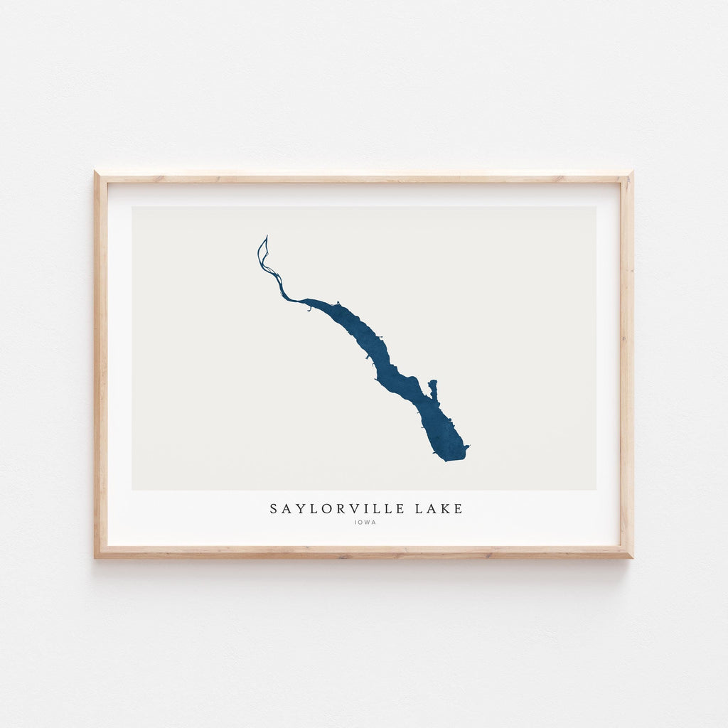 saylorville lake iowa map poster – minimalist lake wall art - image 2