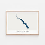 saylorville lake iowa map poster – minimalist lake wall art - image 2