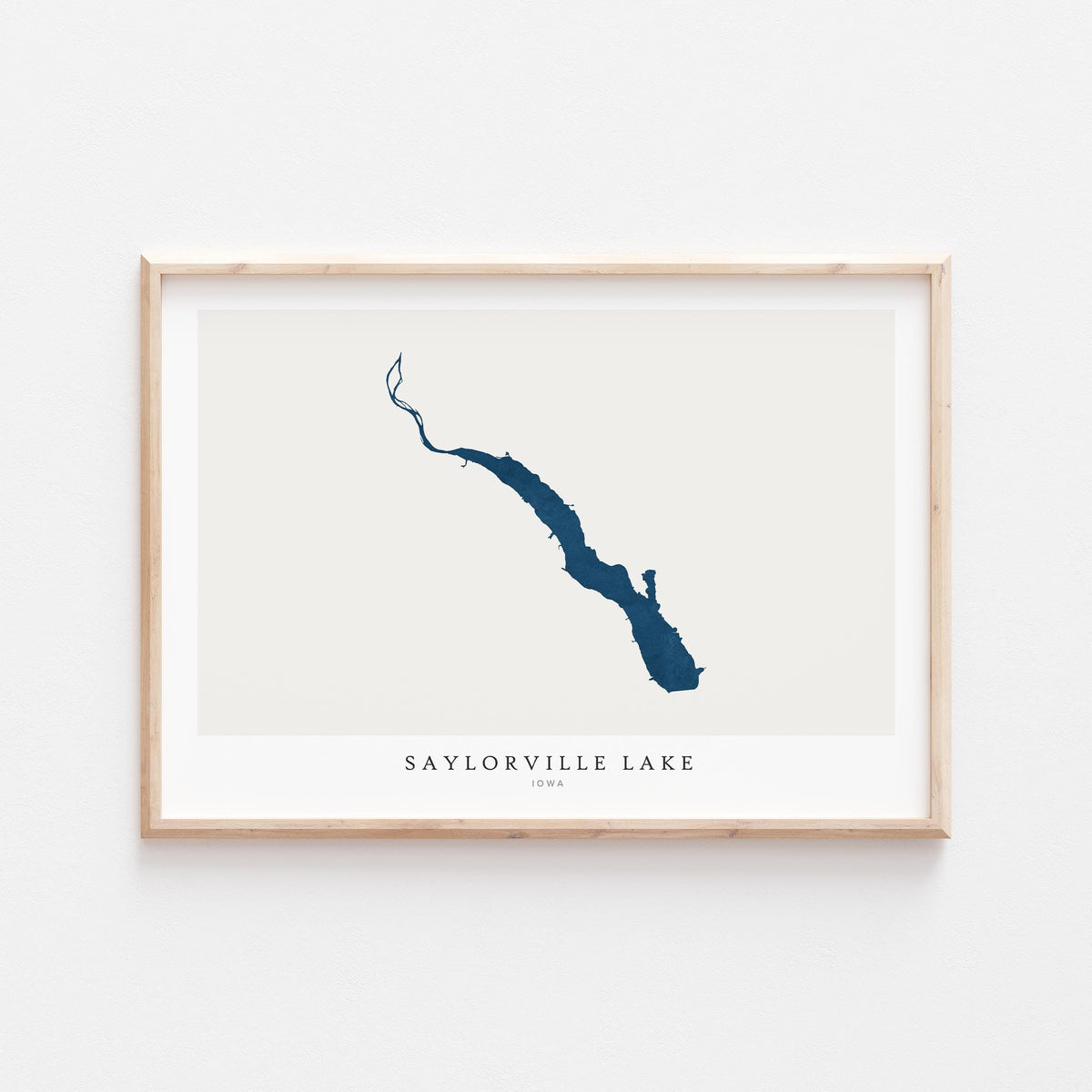 saylorville lake iowa map poster – minimalist lake wall art - image 2
