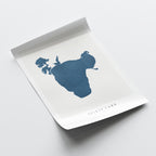 spirit lake iowa map poster – minimalist lake wall art - image 6