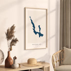 walloon lake michigan map poster – minimalist lake wall art - image 3