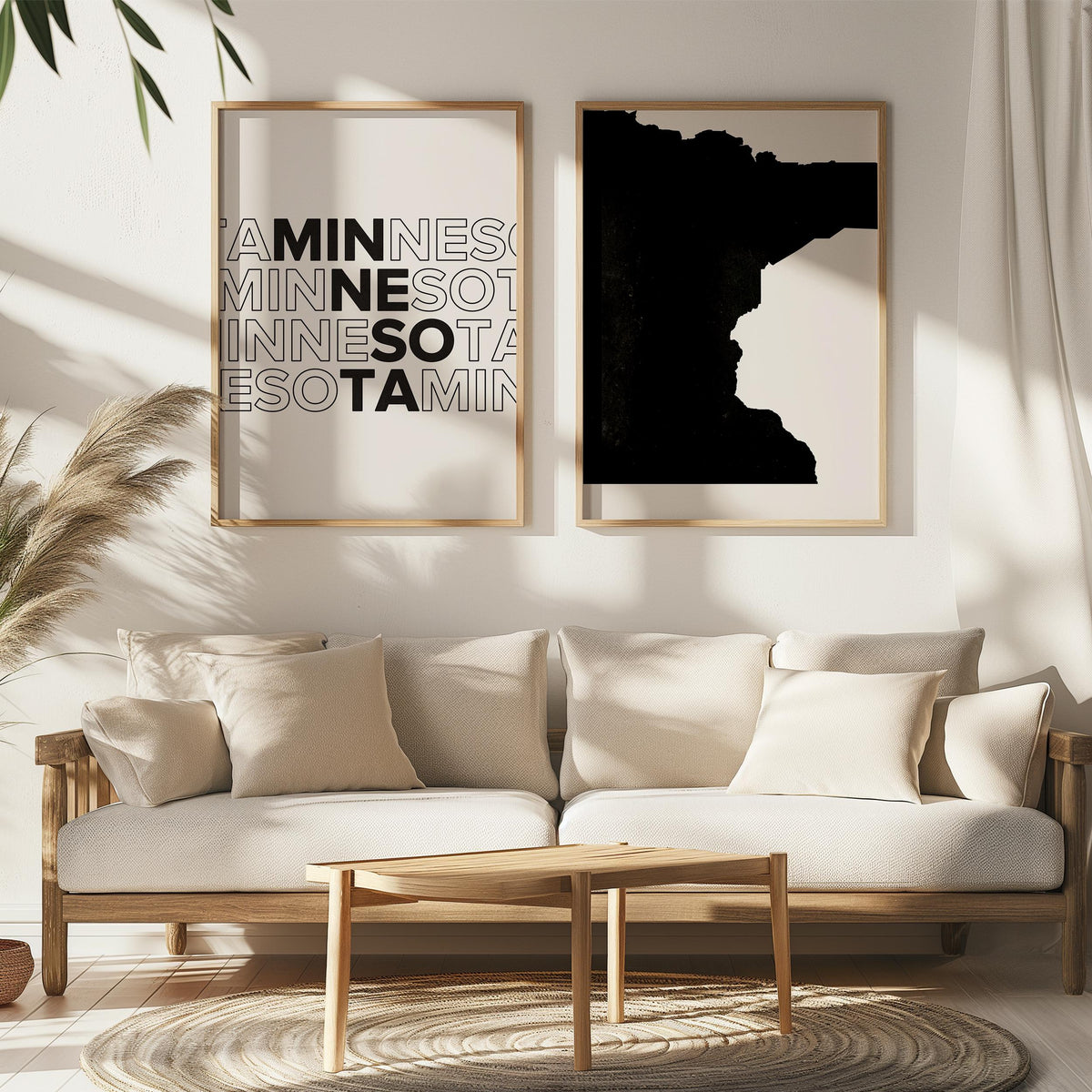 minnesota map and typography wall art set - image 4