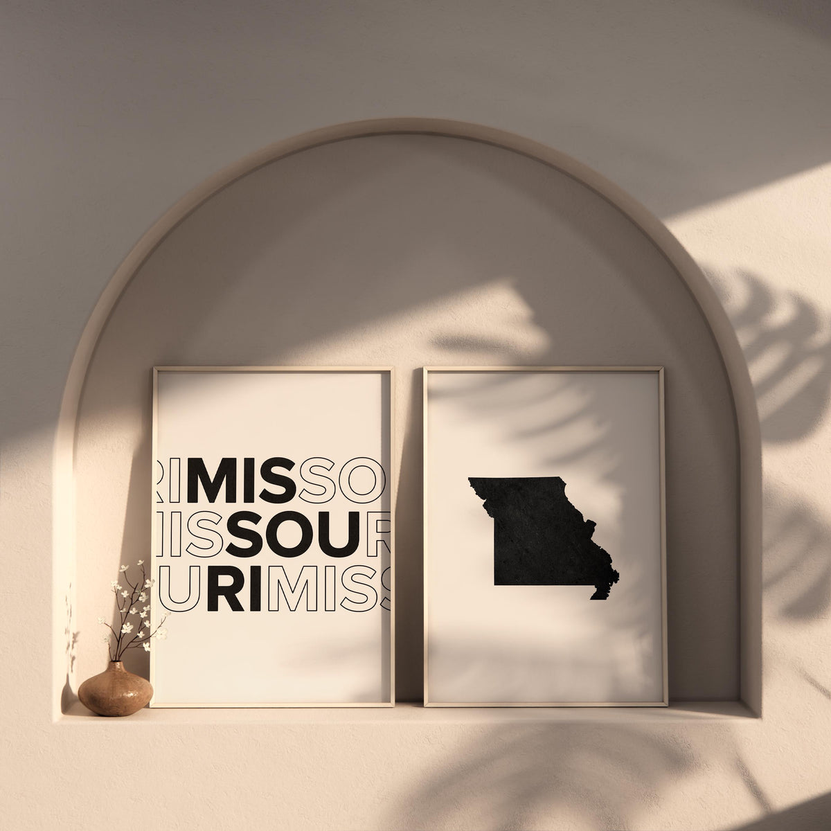 missouri map and typography wall art set - image 6