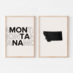 montana map and typography wall art set - image 5