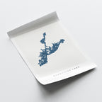 burntside lake minnesota map poster – minimalist lake wall art - image 6