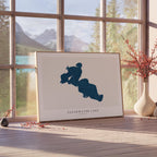 clearwater lake minnesota map poster – minimalist lake wall art - image 4