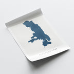 flathead lake montana map poster – minimalist lake wall art - image 6