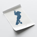 gull lake minnesota map poster – minimalist lake wall art - image 6