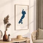 gull lake minnesota map poster – minimalist lake wall art - image 3