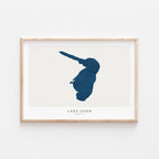 lake john minnesota map poster – minimalist lake wall art - image 2