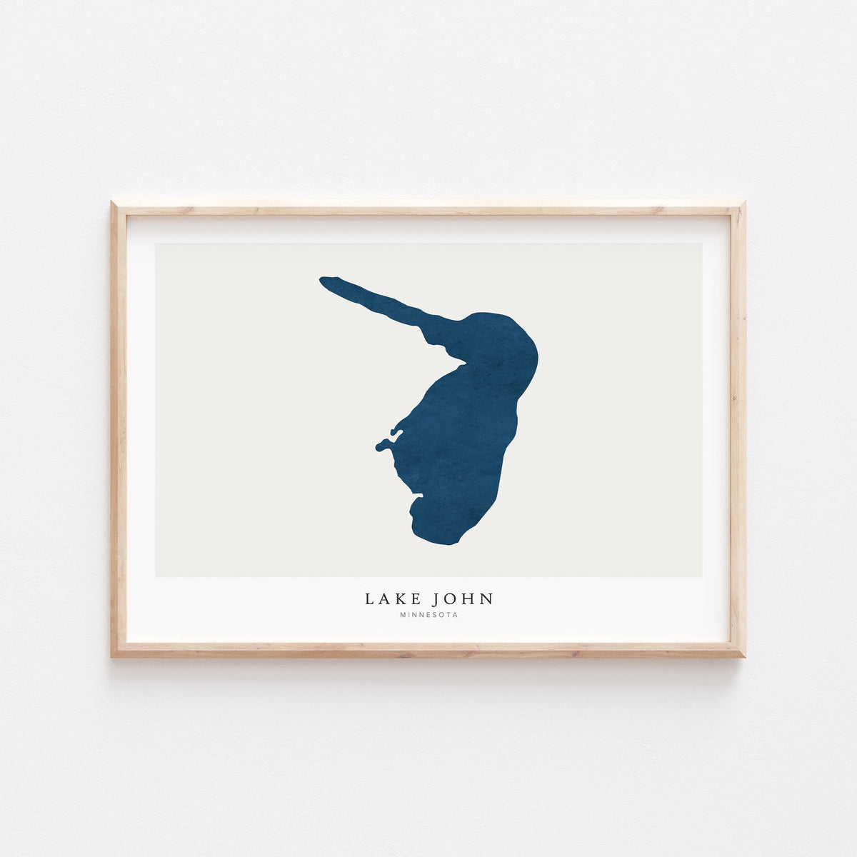 lake john minnesota map poster – minimalist lake wall art - image 2
