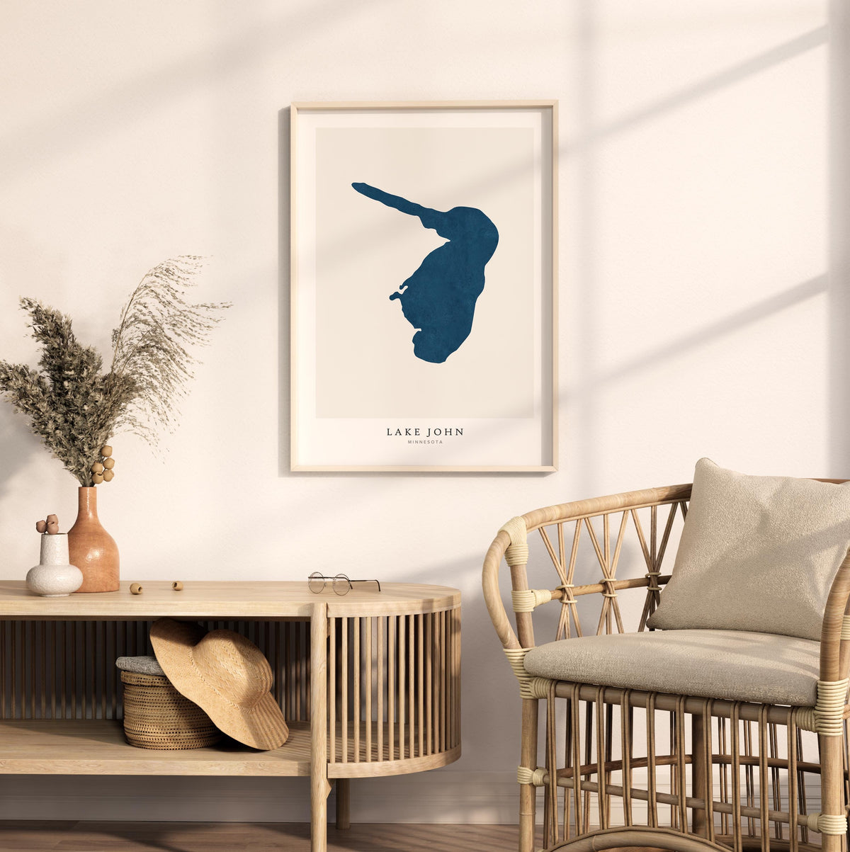 lake john minnesota map poster – minimalist lake wall art - image 5