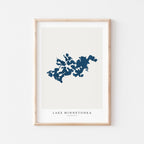 lake minnetonka minnesota map poster – minimalist lake wall art - image 2