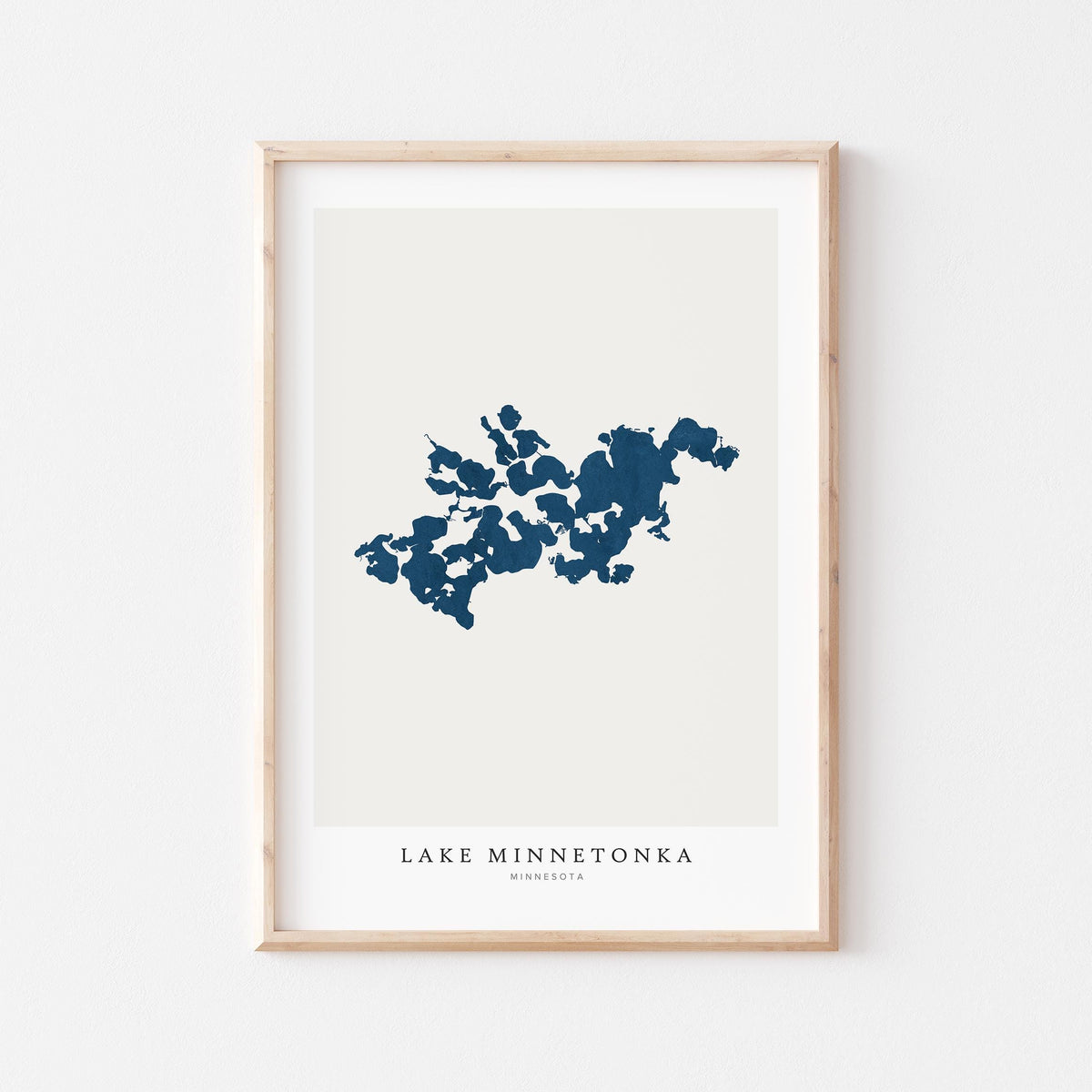 lake minnetonka minnesota map poster – minimalist lake wall art - image 2