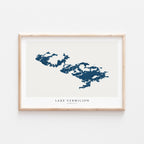 lake vermilion minnesota map poster – minimalist lake wall art - image 1