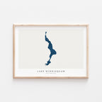 lake winnisquam new hampshire map poster – minimalist lake wall art - image 2