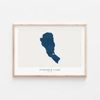 pyramid lake nevada map poster – minimalist lake wall art - image 2