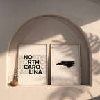 north carolina map and typography wall art set - image 6