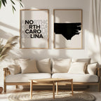 north carolina map and typography wall art set - image 4