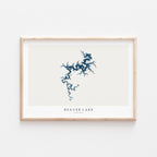 beaver lake arkansas map poster – minimalist lake wall art - image 2