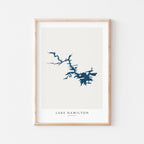 lake hamilton arkansas map poster – minimalist lake wall art - image 2