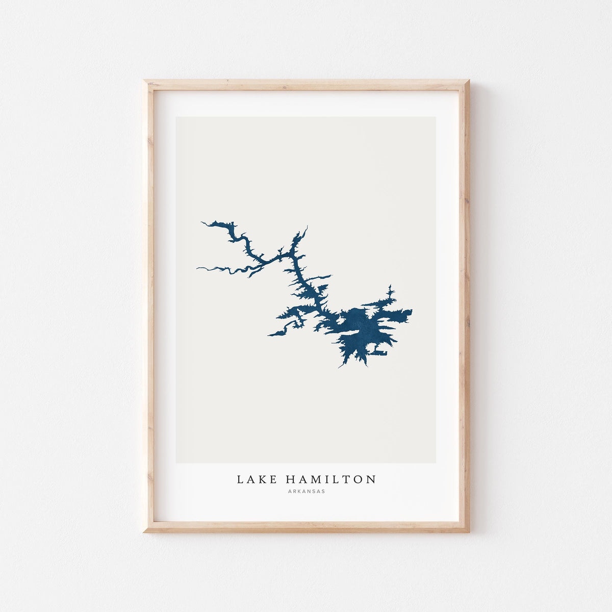 lake hamilton arkansas map poster – minimalist lake wall art - image 2
