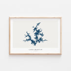 lake martin alabama map poster – minimalist lake wall art - image 2