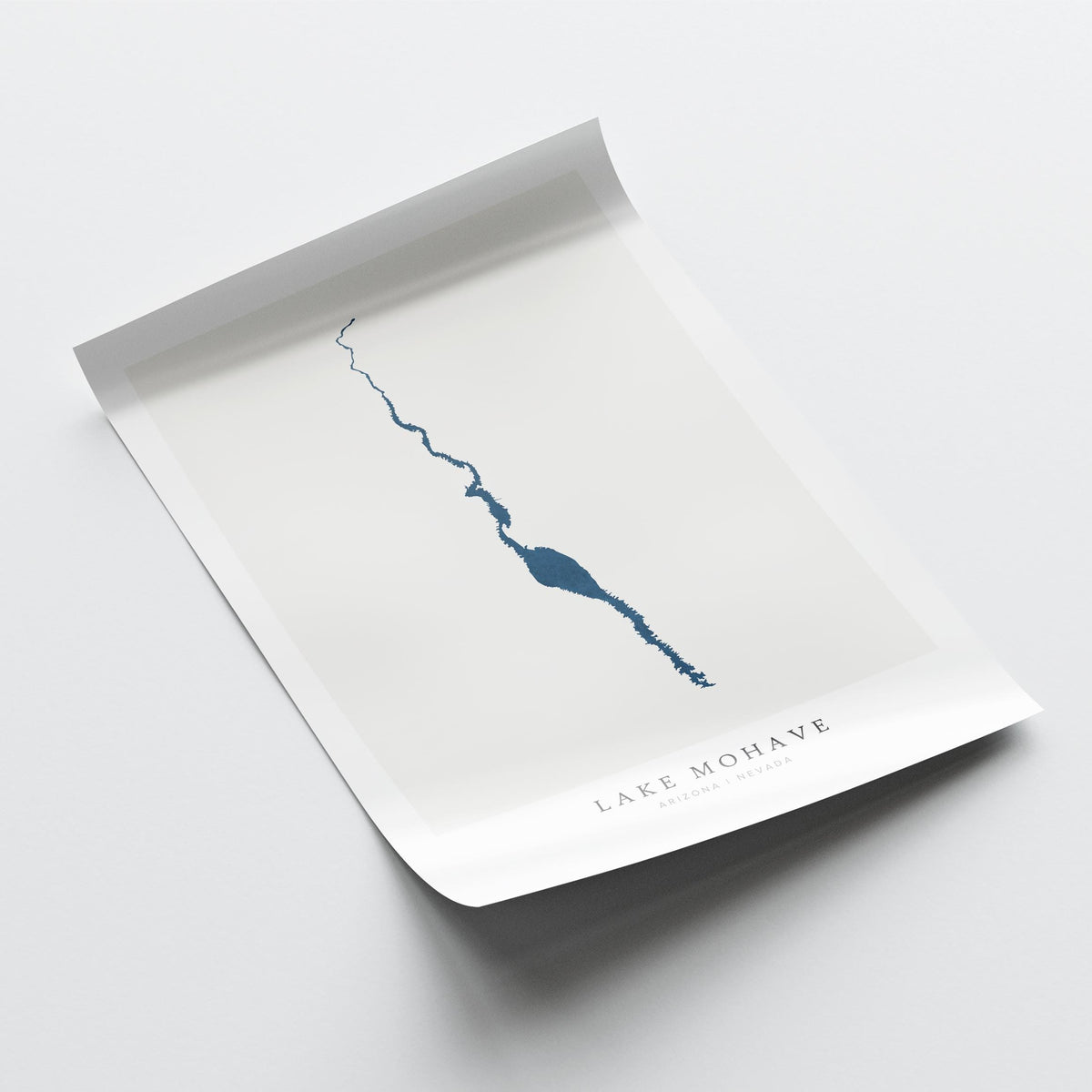 lake mohave arizona map poster – minimalist lake wall art - image 6