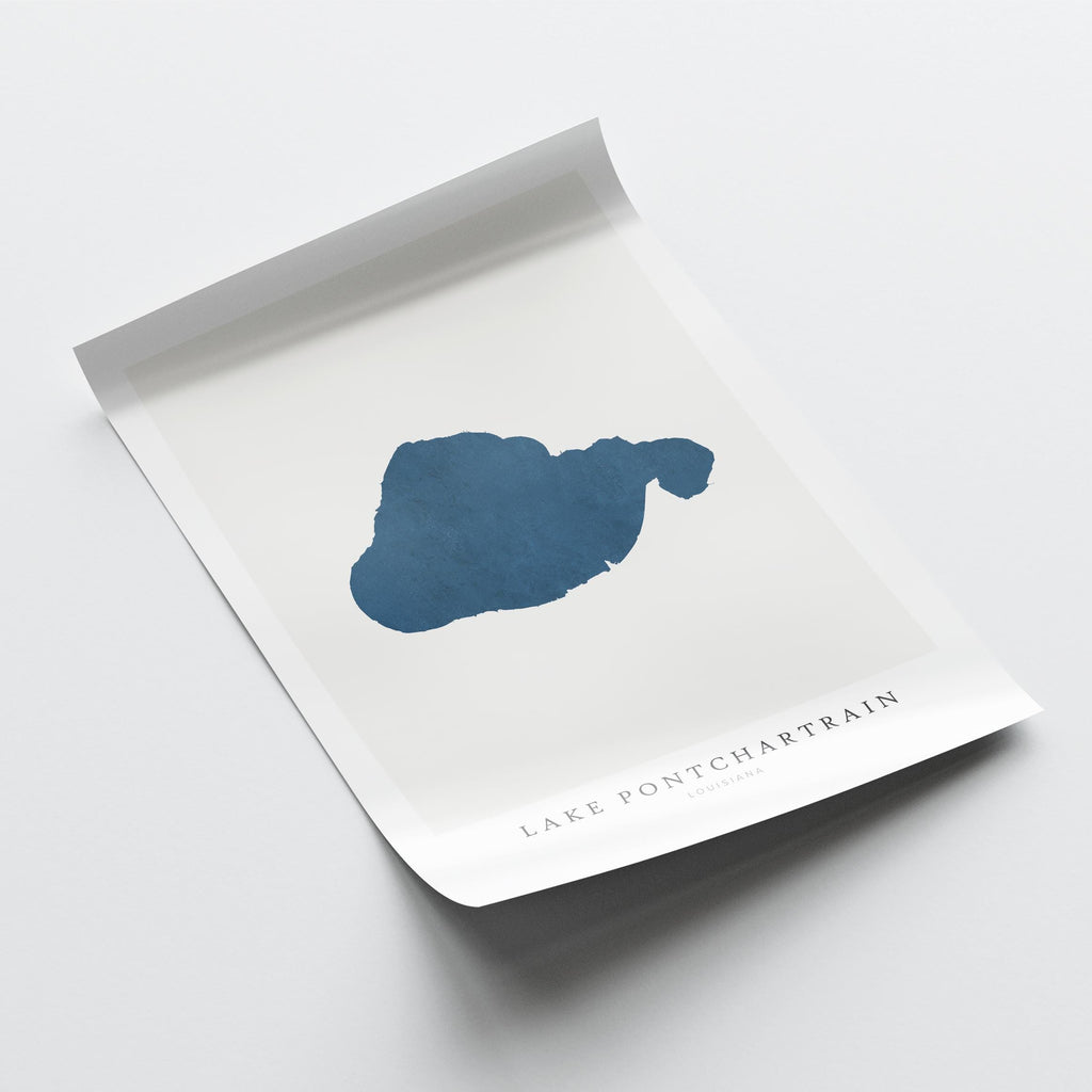 lake pontchartrain louisiana map poster – minimalist lake wall art - image 6