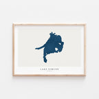 lake simcoe ontario map poster – minimalist lake wall art - image 2