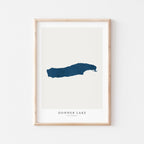 donner lake california map poster – minimalist lake wall art - image 2